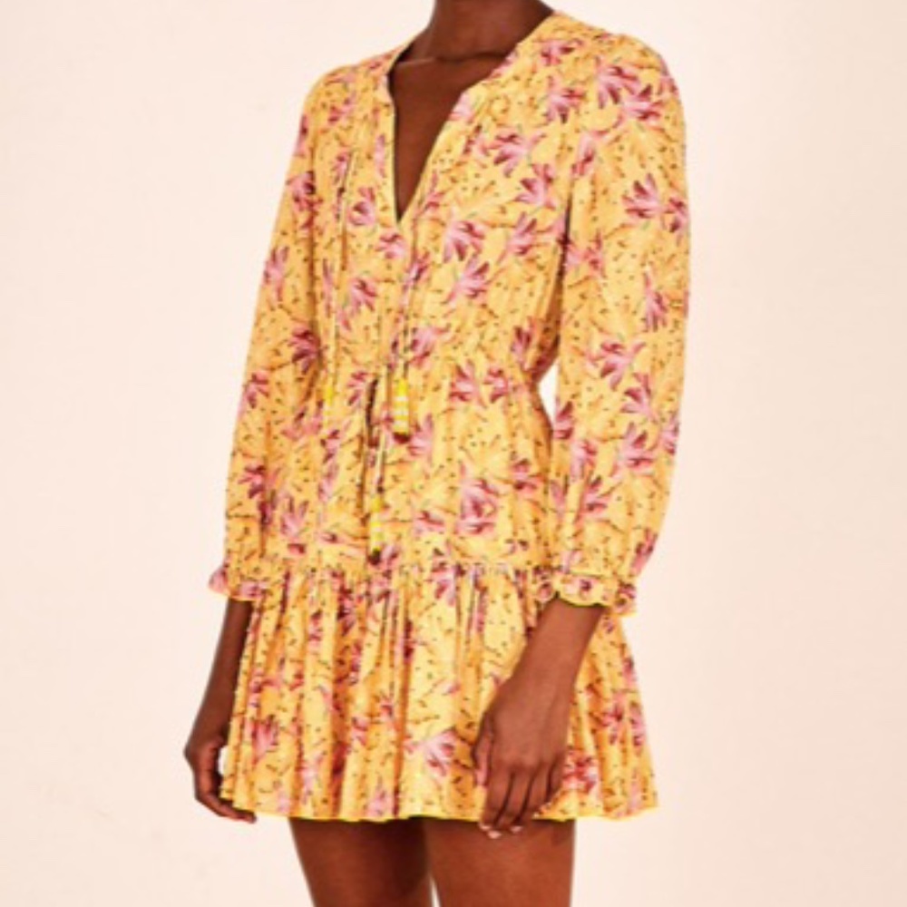 FARM RIO Banana Sunshine Mini Dress